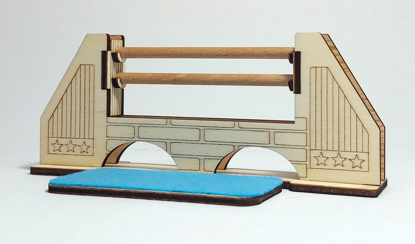 Spring Parcour Hindernis mit Wassergraben