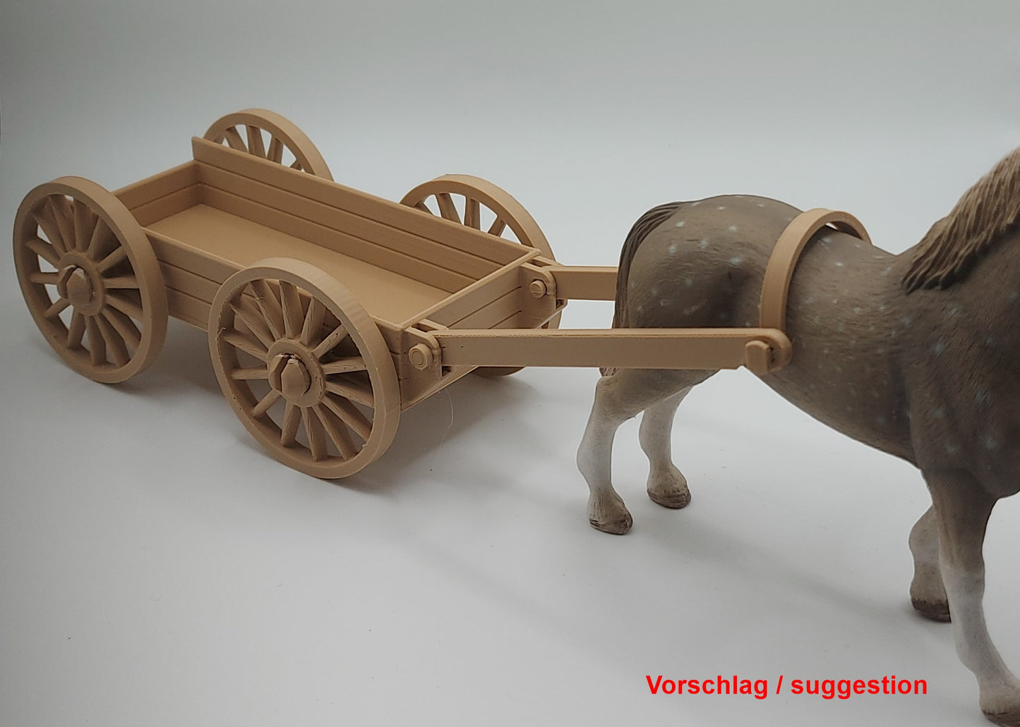 Kutsche für Heu und Stroh Ballen passend für Schleich
