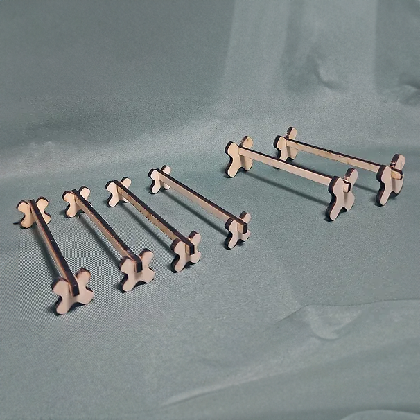 Hindernis Set Holz Cavaletti | Passend für Schleich Pferde