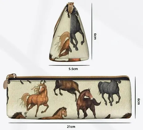 Trendiges Schlampermäppchen in Dreiecksform – 21 x 6 x 5,5 cm