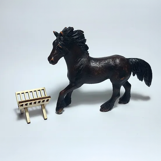 Heuraufe für Schleich Pferde und Figuren