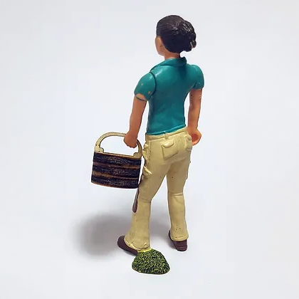 Holzkorb für Schleich Figuren